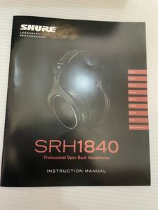 SHURE SRH1840 Professional Open Back Headphonesゲーミングヘッドセット ヘッドセット 箱あり