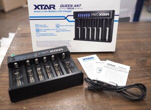 動作確認済 XTAR/エクスター QUEEN ANT MC6 6スロット リチウムイオン 充電器