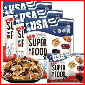 ミックスナッツ US SUPERFOOD USスーパーフード 20g x 10袋 x 3個（30袋-１ヶ月分）アメリカ直輸入（素焼き アーモンド 素焼き