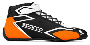 SPARCO（スパルコ） カートシューズ K-SKID ブラックxオレンジ 44サイズ（28.0cm）