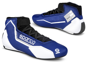 SPARCO（スパルコ） レーシングシューズ X-LIGHT ブルーxホワイト 42サイズ（27.0cm）FIA 8856-2018