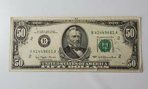 外国紙幣 旧ドル札 アメリカ50ドル 外貨 海外紙幣