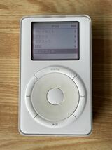 Apple 第1世代 iPod M8541 5GB + ACアダプター + IEEE1394ケーブル 中古_画像2