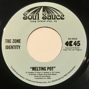 [試聴]現行カヴァーFUNK45s　Melting Pot / Soul Food // Zone Identity[EP]SS0015ファンク レアグルーヴ カバー即完BBOY BREAKSブレイク7