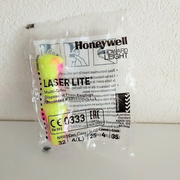 HOWARD LEIGHT LASER LITE ハワードレイト レーザーライト 耳栓×1
