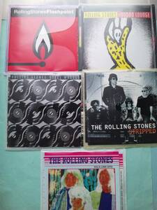 【送料112円】5枚セット ソCD3457 Rolling Stones Flashpoint Voodoo Lounge Steel Wheels Stripped Super Precious Tracks/ソフトケース