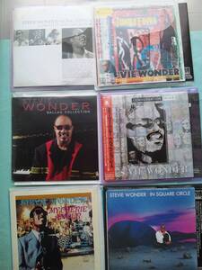 【送料112円】6枚セット ソCD3494 Stevie Wonder Song Review Jungle Fever Ballad Collection Conversation Peace /ソフトケース入り