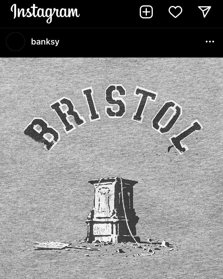 真作 シルクスクリーン バンクシー Banksy Bristol Colston 4 four T