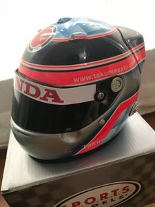  Takuma Sato 2004 year BAR Honda 1/2 size Mini helmet SPORTSMODELSF1