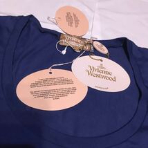 送料込●新品●価-28600円 Vivienne Westwood イタリア製半袖ストレッチTシャツ ブルー ①ユニセックスMサイズ ヴィヴィアンウエストウッド_画像3