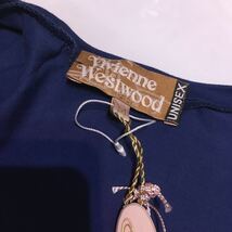 送料込●新品●価-28600円 Vivienne Westwood イタリア製半袖ストレッチTシャツ ブルー ①ユニセックスMサイズ ヴィヴィアンウエストウッド_画像6