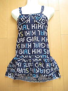 ★美品★　KiKI GIRL　水着　スイムウェア　ワンピース　二重生地仕様　二段フリル仕様　子供　女の子　150cm　SW6952