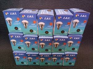未使用品 LED電球 E17口金 電球色 15個セット LKL(株)