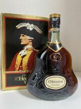 【古酒・未開栓】Hennessy ヘネシーXO グリーンボトル 金キャップ 700ml 40% 箱付き ②_画像1