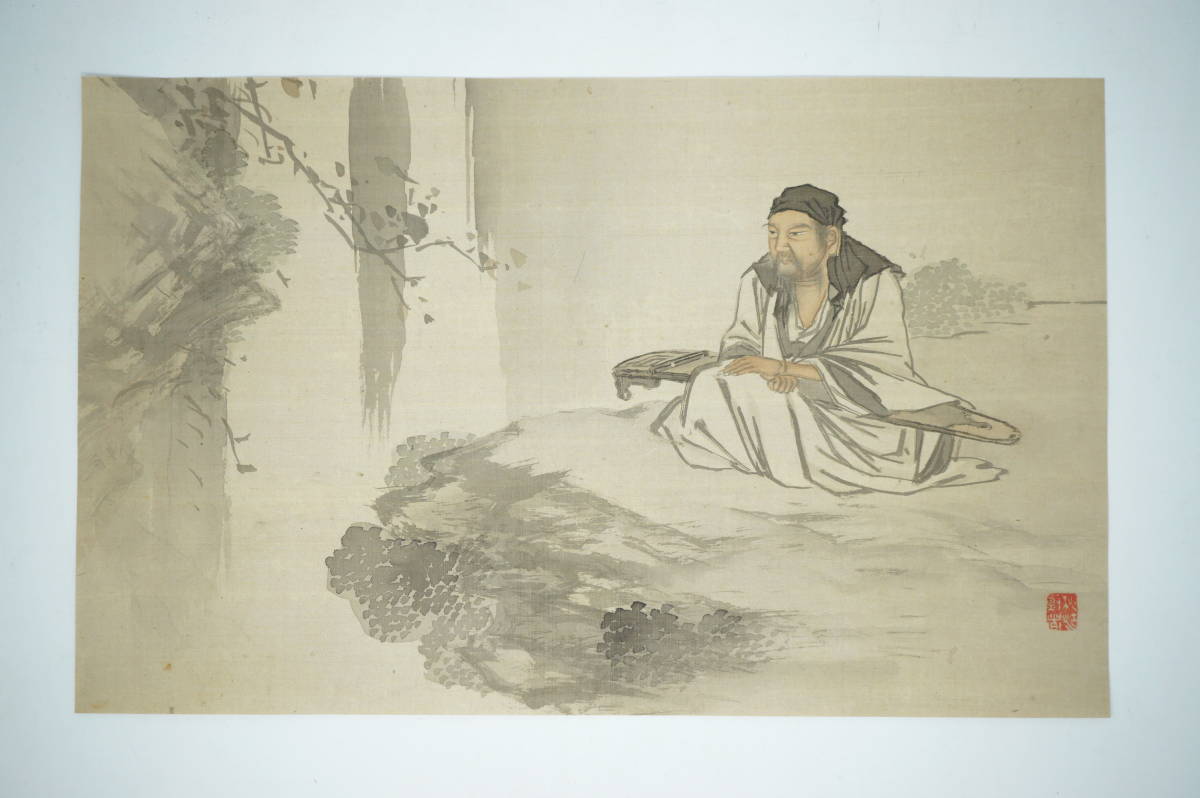 绘画复古佛教僧侣 0621C11, 艺术品, 绘画, 其他的