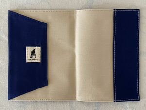  new goods BIBLIOPHILICbi yellowtail off .lik book cover navy library COTTON CANVAS BOOKCOVER cover 