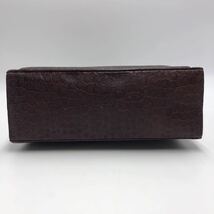 1円【極美品】 Salvatore Ferragamo ハンドバッグ クロコ ケリー型 ゴールド金具 2way ショルダーバッグ フェラガモ ブラウン レザー_画像5