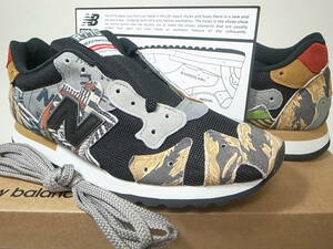 【送料無料 即決】SNEAKERSNSTUFF x NEW BALANCE UK製 R770PRT 27.5cm US9.5新品SNS別注 MIXマルチカラー限定 TIGER CAMO,GRAY LOGO,TRIBAL