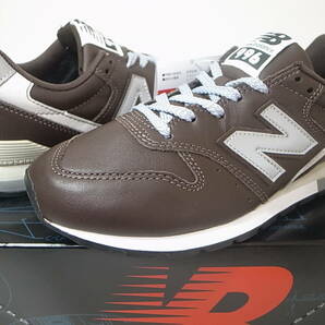 【送料無料 即決】NEW BALANCE CM996NH 24cm US6新品オールレザーモデル天然皮革ヘリテージカラー BROWN ブラウンxグレー 茶シーズナル限定