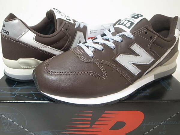 【送料無料 即決】NEW BALANCE CM996NH 23cm US5新品オールレザーモデル天然皮革ヘリテージカラー BROWN ブラウンxグレー 茶シーズナル限定