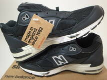 【送料無料 即決】海外限定 日本未発売 NEW BALANCE UK製 W991MET 24cm US7新品ダークネイビーxブラック 濃紺 メタリック 英国製イギリス製_画像5