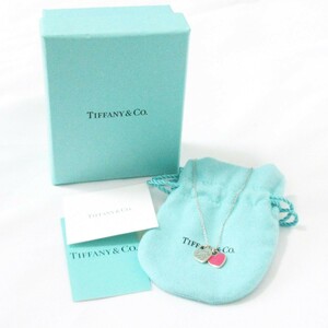 美品 Tiffany&Co ティファニー 925SV リターントゥティファニー ダブルハートタグ ネックレス ペンダント アクセサリー シルバー