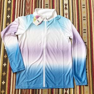 新品 FILA フィラ UVウエア ラッシュガード 女児170cm 女性Ｍ～L 長袖 UVカット タグ付き ＢＢＱ　水着 海　プール アウトドア ゆったり