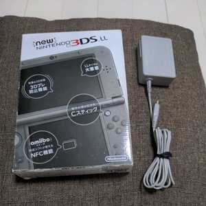 【美品】Newニンテンドー3DS LL メタリックブラック ACアダプタセット