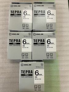 「テプラ」PROテープカートリッジ SS6K 6mm （白ラベル・黒文字）