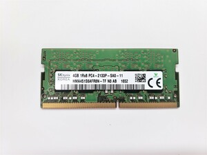 SK hynix PC4-17000S DDR4 4GB SO-DIMM 260pin for laptop memory pattern number :HMA451S6AFR8N-TF operation guarantee goods 