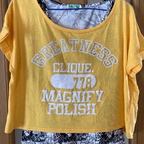 半袖Tシャツ タンクトップ 重ね着 セット M