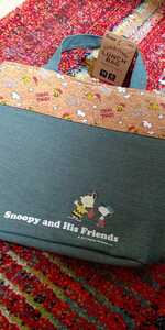  Snoopy пробка & Denim термос сумка для завтрака новый товар * нераспечатанный * быстрое решение M SNOOPY peanuts