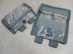 98 新品！◆ラテックス手袋ポーチ2個 デジタルタイガー迷彩◆米軍◆ユーティリティポーチ！サバゲー！