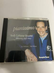 新入荷中古JAZZ CD♪ナイスQuartet作品♪Pianissimo/Andy Laverne♪