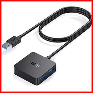 ICZI USB ハブ 120cmケーブルハブ 3.0, 4ポートUSB 3.0 ハブ コンパクト変換アダプタ, PS4/Windows/Macbook/Surface Pro/Chromebook他