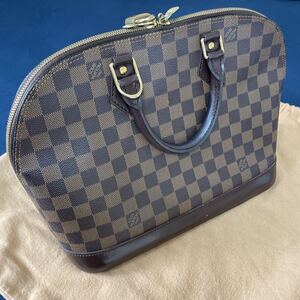 LV ルイヴィトン アルマ PM ダミエ エベヌ 大人気 レア 美品 大容量 LOUIS VUITTON アルマpm アルマbb