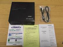 CASIO　EX-word DATAPLUS 5 　XD-A4800BK　 カシオ 電子辞書　専用]USBケーブル（未使用）と取り扱い説明書　元箱のみです　本体無し_画像1