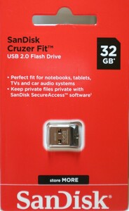 サンディスク SanDisk USBメモリ 32GB ミニサイズ 極小サイズ
