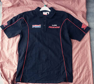 【LCR HONDA T】MotoGP オフィシャル ポロシャツ【XS】 希少 BLACK （検：中上貴晶【30】 MotoGP HRC RC213V）