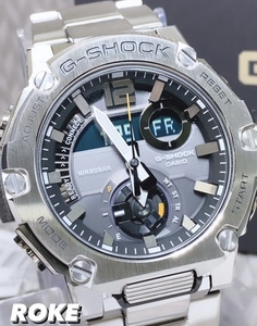 新品 G-SHOCK タフソーラー腕時計 G-STEEL カシオ Gショック Gスチール CASIO 正規品 腕時計 モバイルリンク GST-B300E-5A 替えベルト付