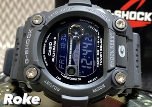 新品 G-SHOCK Ｇショック ジーショック カシオ CASIO 正規品 電波ソーラー腕時計 フルブラック デジタル 腕時計 ムーンデータ タイドグラフ