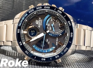 新品 カシオ エディフィス CASIO EDIFICE 腕時計 ECB-900DB-1B モバイルリンク　タフソーラー 腕時計 メンズ ビジネス アナデジ ブルー