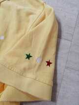 サイズ：M　美品　イタリア製　UNDICI ウンディッチ ポロシャツ サッカー 刺繍 スキッパー 半袖 国内正規品 定価:一万超え_画像5