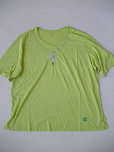 *CARVEN large size silk Blend T-shirt 48