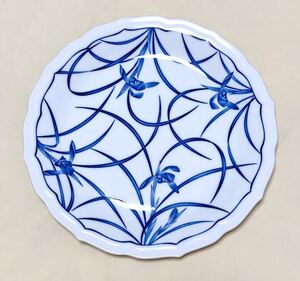 オールド香蘭社　蘭絵　プレ－ト大皿1枚　径25.5センチ　希少品