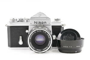 Nikon F アイレベル 初期型 640万台 + 非AI NIKKOR-S Auto 5cm F2 ニコン 一眼レフ フィルムカメラ 単焦点 640F 希少 チックマーク ■01800
