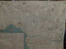 希少古地図 文政11年　江戸の大地図　及 諸大名相印　諸寺　四季28宿　潮汐時刻　など　多岐の案内、距離、表示。 _画像1