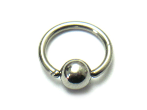 316 surgical stainless steel * ring 14G12mm5mm- 180721