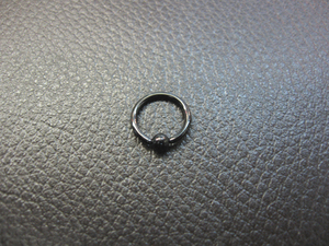 Черное 316 Surge Calstine Ring Ring 16G8MM 160818