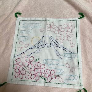刺し子、水洗いしました。